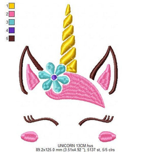 Unicorn embroidery designs - Baby Girl embroidery design machine embroidery pattern - Unicorns embroidery file - newborn towel blanket pes