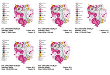 Cargar imagen en el visor de la galería, Unicorn embroidery designs - Baby Girl embroidery design machine embroidery pattern - Unicorns embroidery file - Fairy tale magical Fantasy
