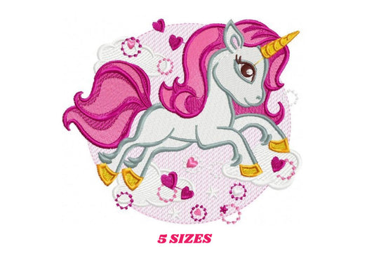Unicorn embroidery designs - Baby Girl embroidery design machine embroidery pattern - Unicorns embroidery file - Fairy tale magical Fantasy