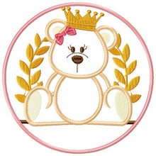 Carica l&#39;immagine nel visualizzatore di Gallery, Teddy Bear embroidery designs - Baby girl embroidery design machine embroidery pattern - boy embroidery file - Bear applique design Frame
