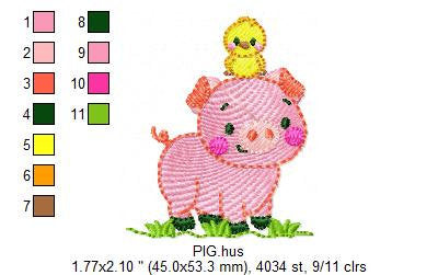 Farm animals embroidery design - Cow embroidery designs machine embroidery pattern - Farm embroidery file - Boy embroidery horse rippled