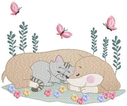Dogs embroidery designs - Cat embroidery design machine embroidery pattern - Puppy embroidery file -  Baby boy embroidery instant download Marcia Embroidery