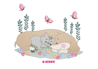 Dogs embroidery designs - Cat embroidery design machine embroidery pattern - Puppy embroidery file -  Baby boy embroidery instant download Marcia Embroidery