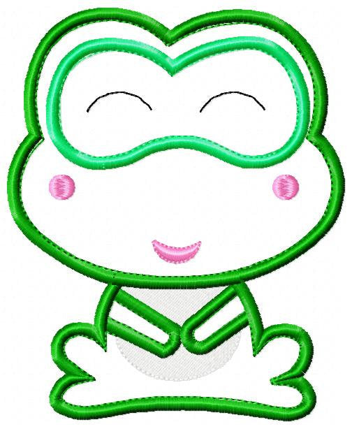 Frog embroidery designs - Animal embroidery design machine embroidery pattern - Baby boy embroidery file - frog applique design download