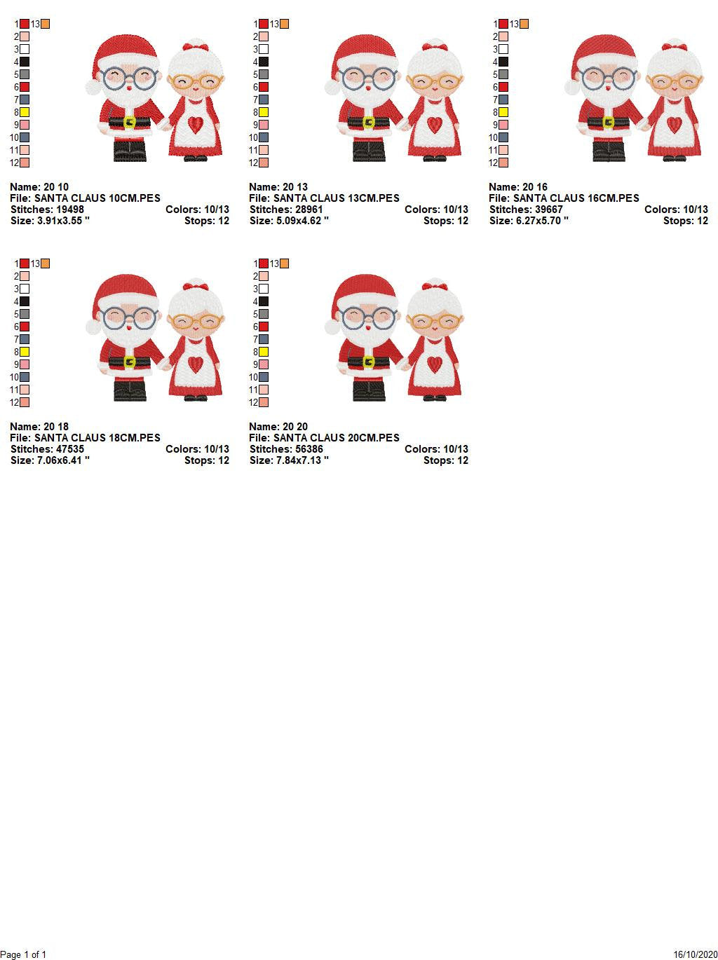 Xmas embroidery designs - Santa Claus embroidery design machine embroidery pattern - Mama Claus embroidery file - Christmas design digital