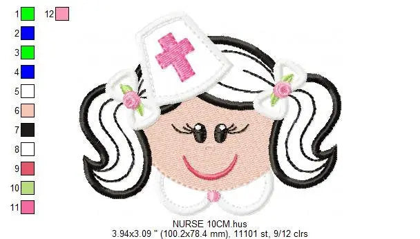 Nurse embroidery designs - Caretaker embroidery design machine embroidery pattern - Hospital embroidery file - instant download digital Marcia Embroidery