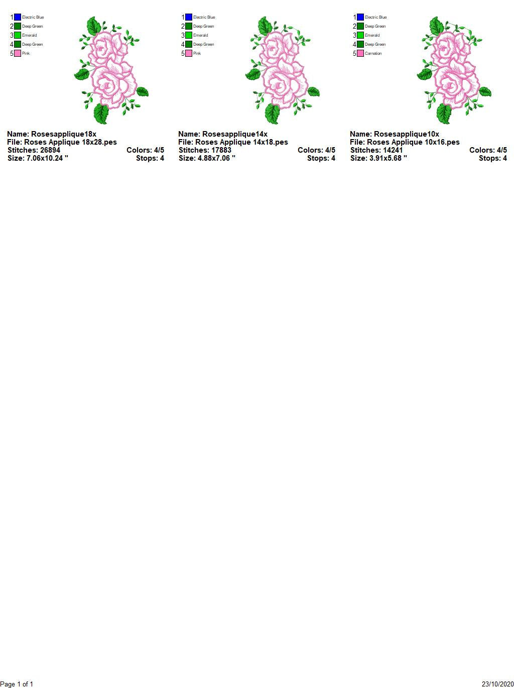 Flowers embroidery designs - Towel embroidery design machine embroidery pattern - Rose embroidery file flower applique - instant download