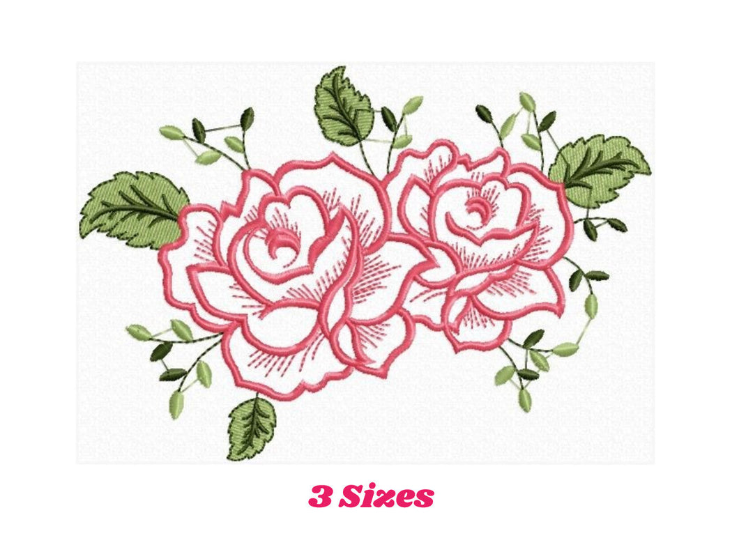 Flower Garden Applique Embroidery Design