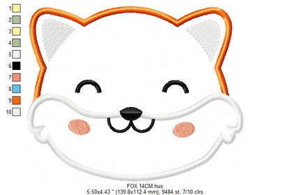 Fox embroidery designs - Red Fox embroidery design machine embroidery pattern - Animal embroidery - Red fox applique design boy embroidery