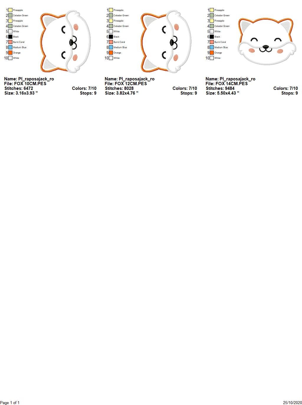 Fox embroidery designs - Red Fox embroidery design machine embroidery pattern - Animal embroidery - Red fox applique design boy embroidery