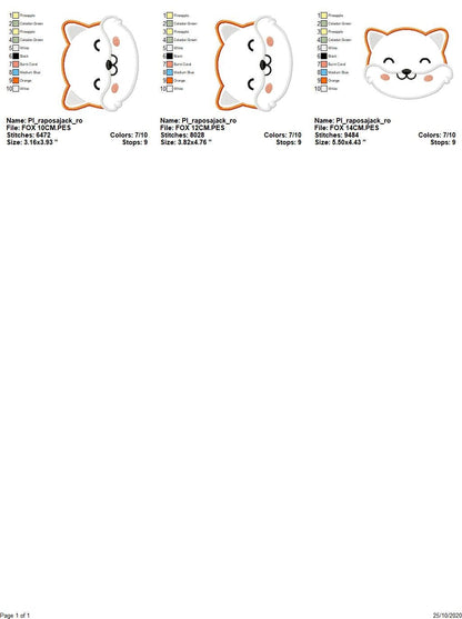 Fox embroidery designs - Red Fox embroidery design machine embroidery pattern - Animal embroidery - Red fox applique design boy embroidery