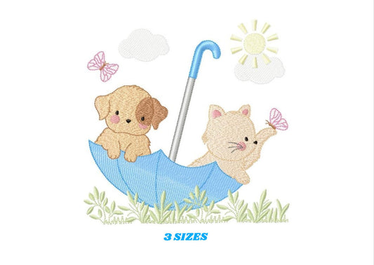 Dog embroidery designs - Cat embroidery design machine embroidery pattern - Puppy embroidery file -  baby boy embroidery instant download