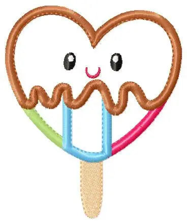 Ice cream embroidery designs - Candy applique machine embroidery pattern - Dessert file - Icecream cone applique - Instant digital download Marcia Embroidery