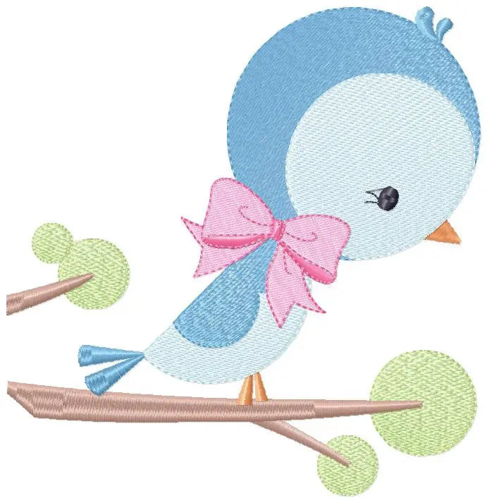 Bird embroidery designs - Baby girl embroidery design machine embroidery pattern - instant download - Nursery embroidery file digital file Marcia Embroidery