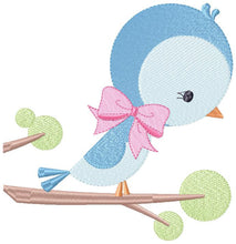 Carica l&#39;immagine nel visualizzatore di Gallery, Bird embroidery designs - Baby girl embroidery design machine embroidery pattern - instant download - Nursery embroidery file digital file
