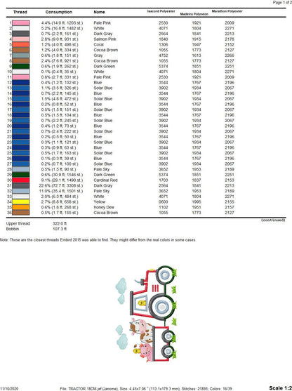 Tractor embroidery designs - Farm animals embroidery design machine embroidery pattern - Vehicle embroidery file - tractor applique baby boy