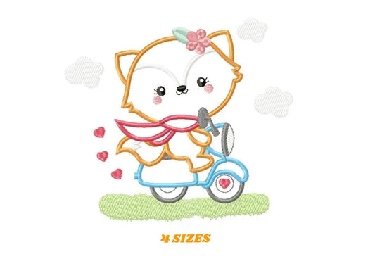 Red Fox embroidery designs - Woodland animals embroidery design machine embroidery pattern - Baby girl embroidery file - instant download Marcia Embroidery