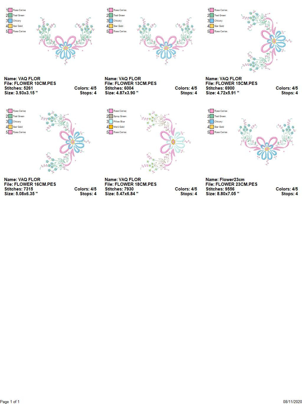Flowers embroidery designs - Flower embroidery design machine embroidery pattern - floral embroidery file - instant download digital file