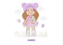 Cargar imagen en el visor de la galería, Baby girl embroidery design - Newborn embroidery designs machine embroidery pattern - kid embroidery file - children embroidery toddler
