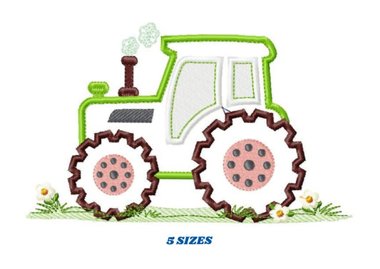 Tractor embroidery designs - Farm embroidery design machine embroidery pattern - automobile embroidery file - tractor applique baby boy