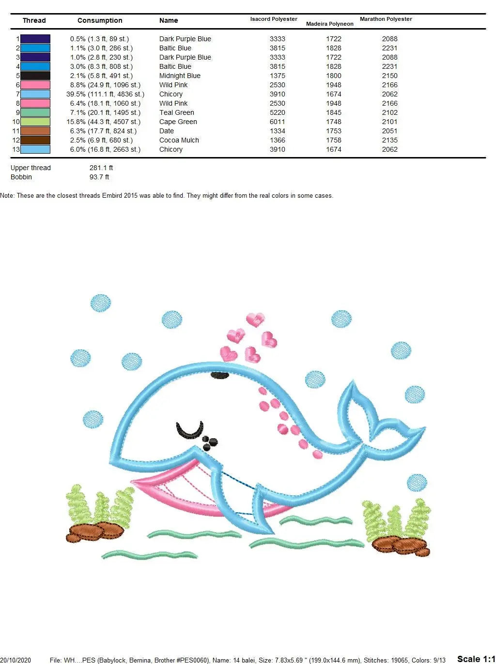 Whale embroidery designs - Fish embroidery design machine embroidery pattern - Sea embroidery whale design - whale applique  kid embroidery Marcia Embroidery