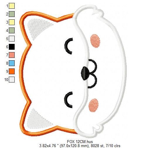 Fox embroidery designs - Red Fox embroidery design machine embroidery pattern - Animal embroidery - Red fox applique design boy embroidery