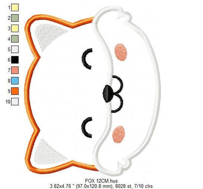 Fox embroidery designs - Red Fox embroidery design machine embroidery pattern - Animal embroidery - Red fox applique design boy embroidery