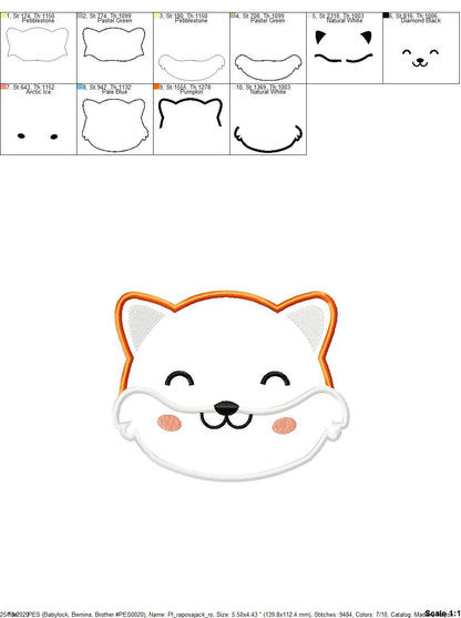 Fox embroidery designs - Red Fox embroidery design machine embroidery pattern - Animal embroidery - Red fox applique design boy embroidery