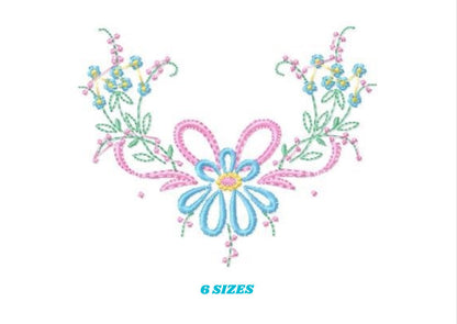 Flowers embroidery designs - Flower embroidery design machine embroidery pattern - floral embroidery file - instant download digital file