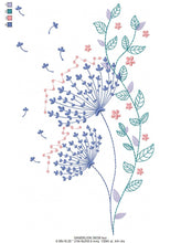 Carica l&#39;immagine nel visualizzatore di Gallery, Dandelion embroidery designs - Flower embroidery design machine embroidery pattern - Flowers embroidery file - baby girl embroidery download
