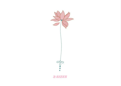 Lotus embroidery designs - Flower embroidery design machine embroidery pattern - Flowers embroidery file - baby girl embroidery download Marcia Embroidery