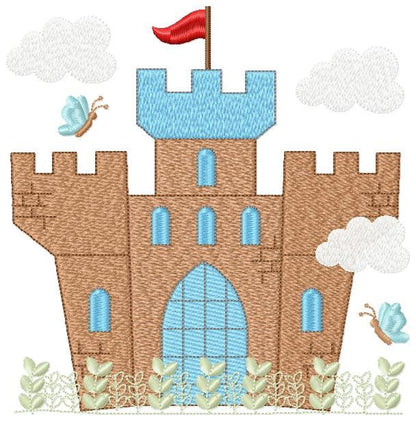Castle embroidery designs - Prince palace embroidery design machine embroidery pattern - Princess castle embroidery file King Palace design