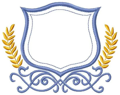 Crown embroidery designs - Laurel embroidery design machine embroidery pattern - Baby embroidery file - frame embroidery Monogram crown Marcia Embroidery