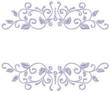 Cargar imagen en el visor de la galería, Monogram Frame embroidery designs - Flower embroidery design machine embroidery pattern - Frame embroidery file - towel embroidery tea towel
