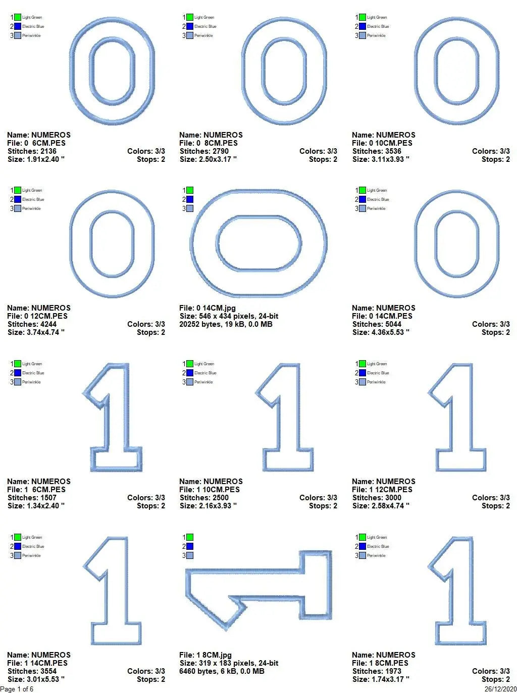 Numbers embroidery designs set - Number Applique Design - Birthday Embroidery machine embroidery file - Numbers applique design download Marcia Embroidery