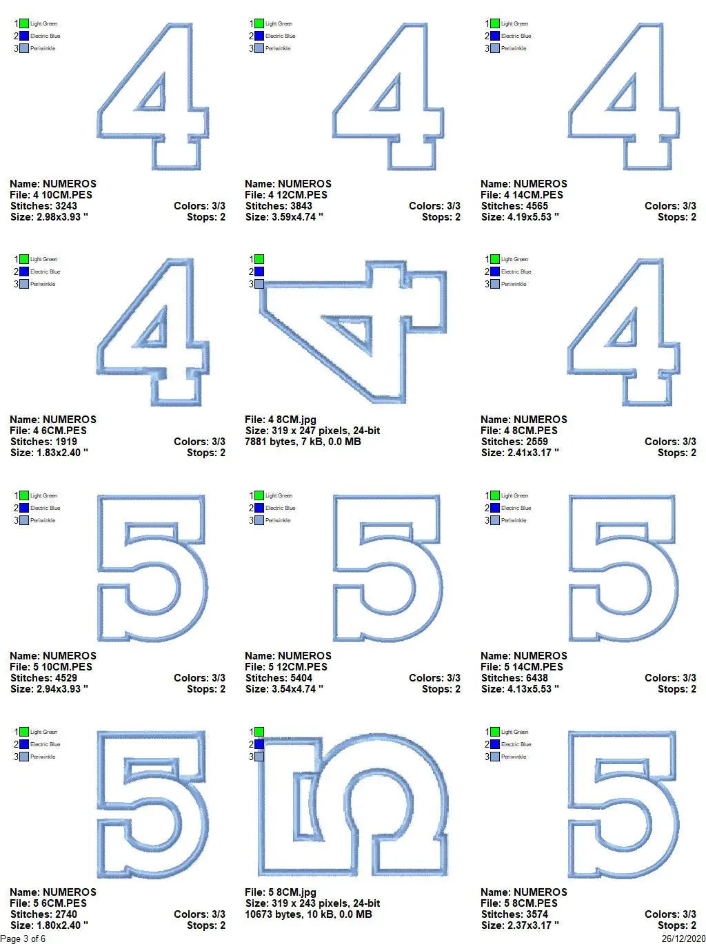 Numbers embroidery designs set - Number Applique Design - Birthday Embroidery machine embroidery file - Numbers applique design download Marcia Embroidery
