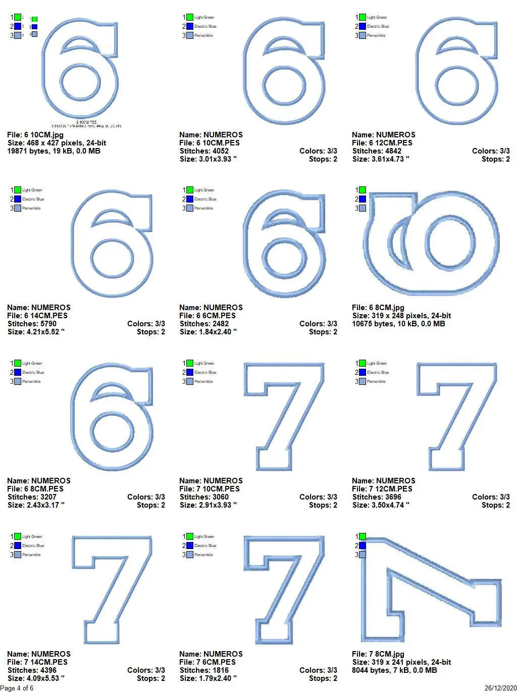 Numbers embroidery designs set - Number Applique Design - Birthday Embroidery machine embroidery file - Numbers applique design download Marcia Embroidery
