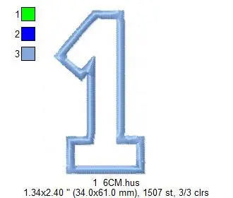 Numbers embroidery designs set - Number Applique Design - Birthday Embroidery machine embroidery file - Numbers applique design download Marcia Embroidery