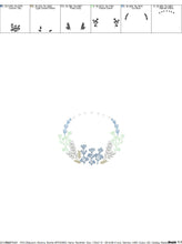 Carica l&#39;immagine nel visualizzatore di Gallery, Monogram Frame embroidery designs - Flower embroidery design machine embroidery pattern - Flower wreath embroidery file - Delicate frame
