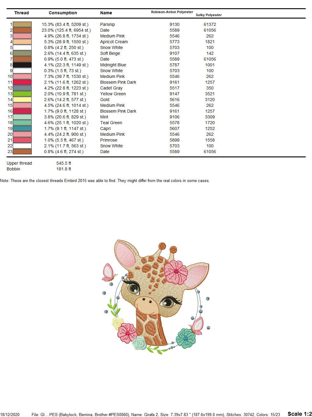 Giraffe embroidery designs - Woodland animals embroidery design machine embroidery pattern - Baby girl embroidery file - instant download