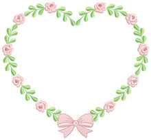 Carica l&#39;immagine nel visualizzatore di Gallery, Roses laurel embroidery designs - Monogram embroidery design machine embroidery pattern - Floral Frame embroidery file - wreath of flowers
