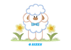 Sheep embroidery design - Lamb embroidery designs machine embroidery pattern - baby boy embroidery file - newborn embroidery sheep applique