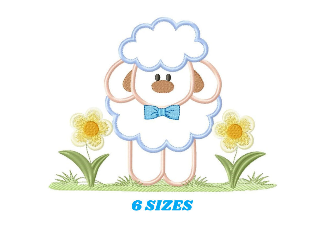 Sheep embroidery design - Lamb embroidery designs machine embroidery pattern - baby boy embroidery file - newborn embroidery sheep applique