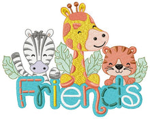 Cargar imagen en el visor de la galería, Safari embroidery designs - Animals embroidery design machine embroidery pattern - Giraffe embroidery file - Zebra embroidery Tiger design
