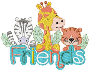 Safari embroidery designs - Animals embroidery design machine embroidery pattern - Giraffe embroidery file - Zebra embroidery Tiger design