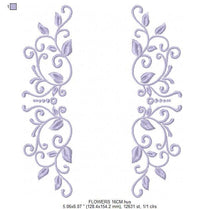 Cargar imagen en el visor de la galería, Monogram Frame embroidery designs - Flower embroidery design machine embroidery pattern - Frame embroidery file - towel embroidery tea towel
