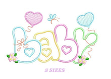 Load image into Gallery viewer, Baby embroidery design - Newborn embroidery designs machine embroidery pattern - Nursery embroidery file - Baby girl embroidery boy kid
