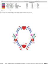 Carica l&#39;immagine nel visualizzatore di Gallery, Monogram Frame embroidery designs - Flower embroidery design machine embroidery pattern - Flowers wreath embroidery file - girl embroidery
