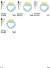 Load image into Gallery viewer, Heart with Lace embroidery designs - Heart frame embroidery design machine embroidery pattern - Baby girl embroidery file Heart embroidery
