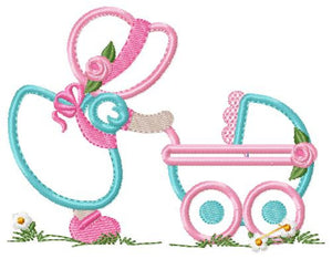 Baby embroidery design - Newborn embroidery designs machine embroidery pattern - Baby car embroidery file - Baby girl embroidery boy kid